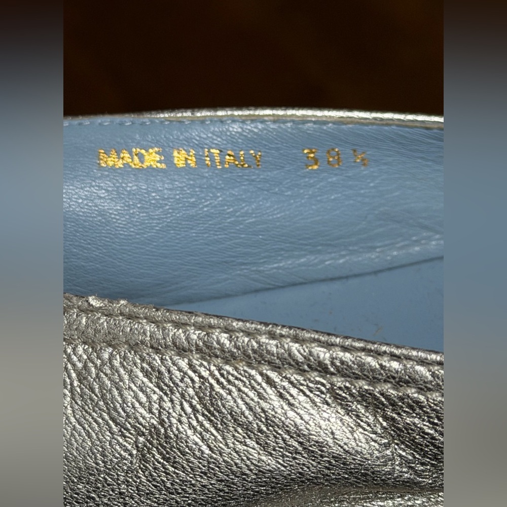 Prada Metallic Silver Espadrilles - Picture 9 of 12